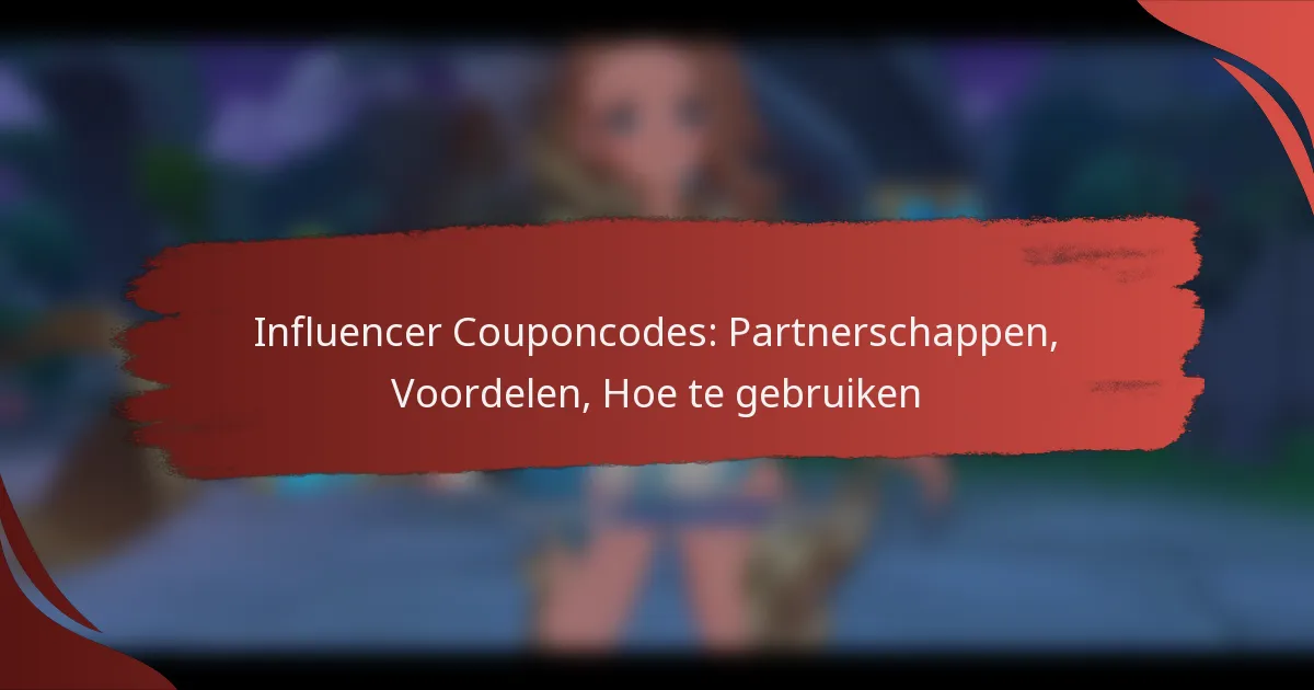 Influencer Couponcodes: Partnerschappen, Voordelen, Hoe te gebruiken